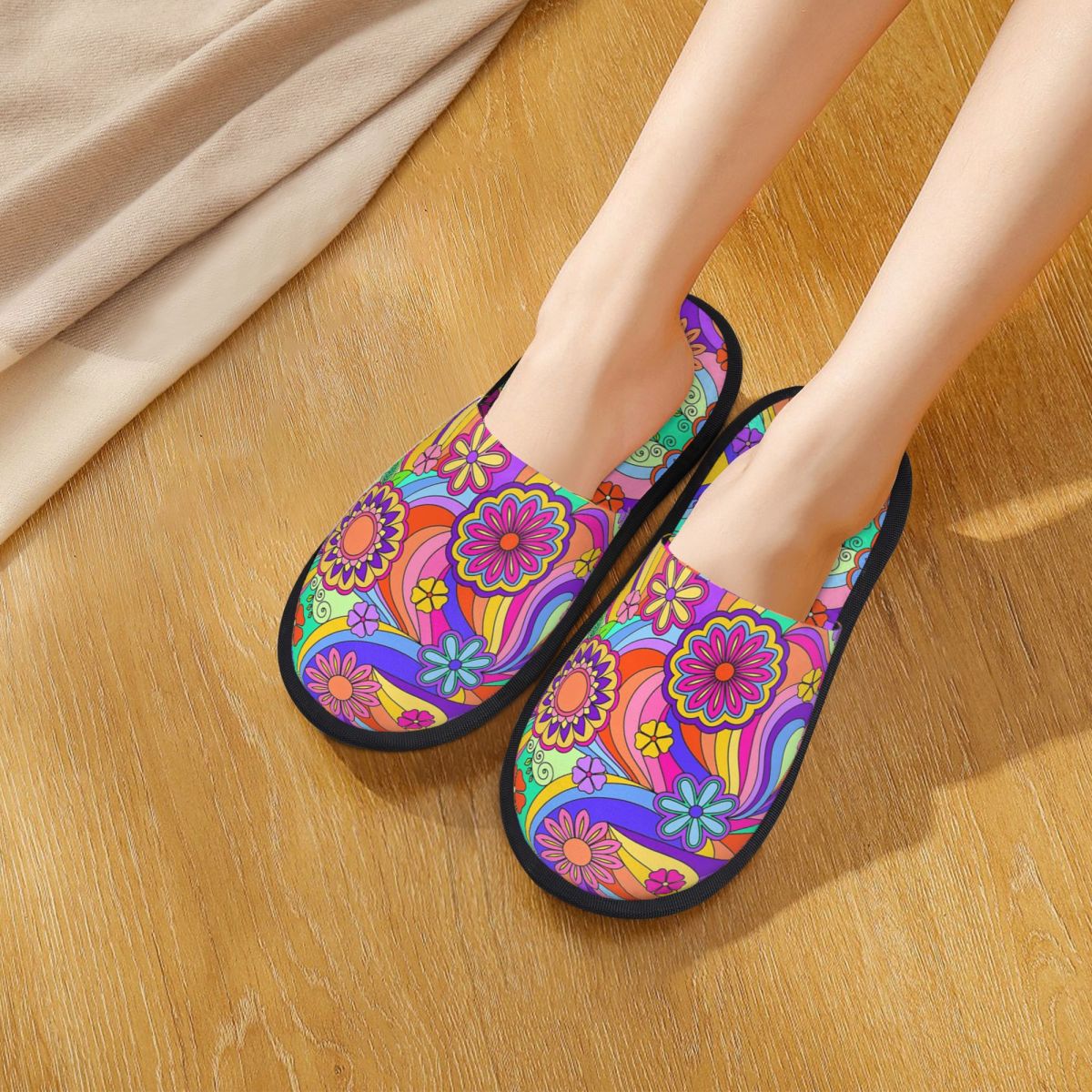 Sandal Rumah Wanita Motif Bung - Insole Memory Foam ulasan dan harga