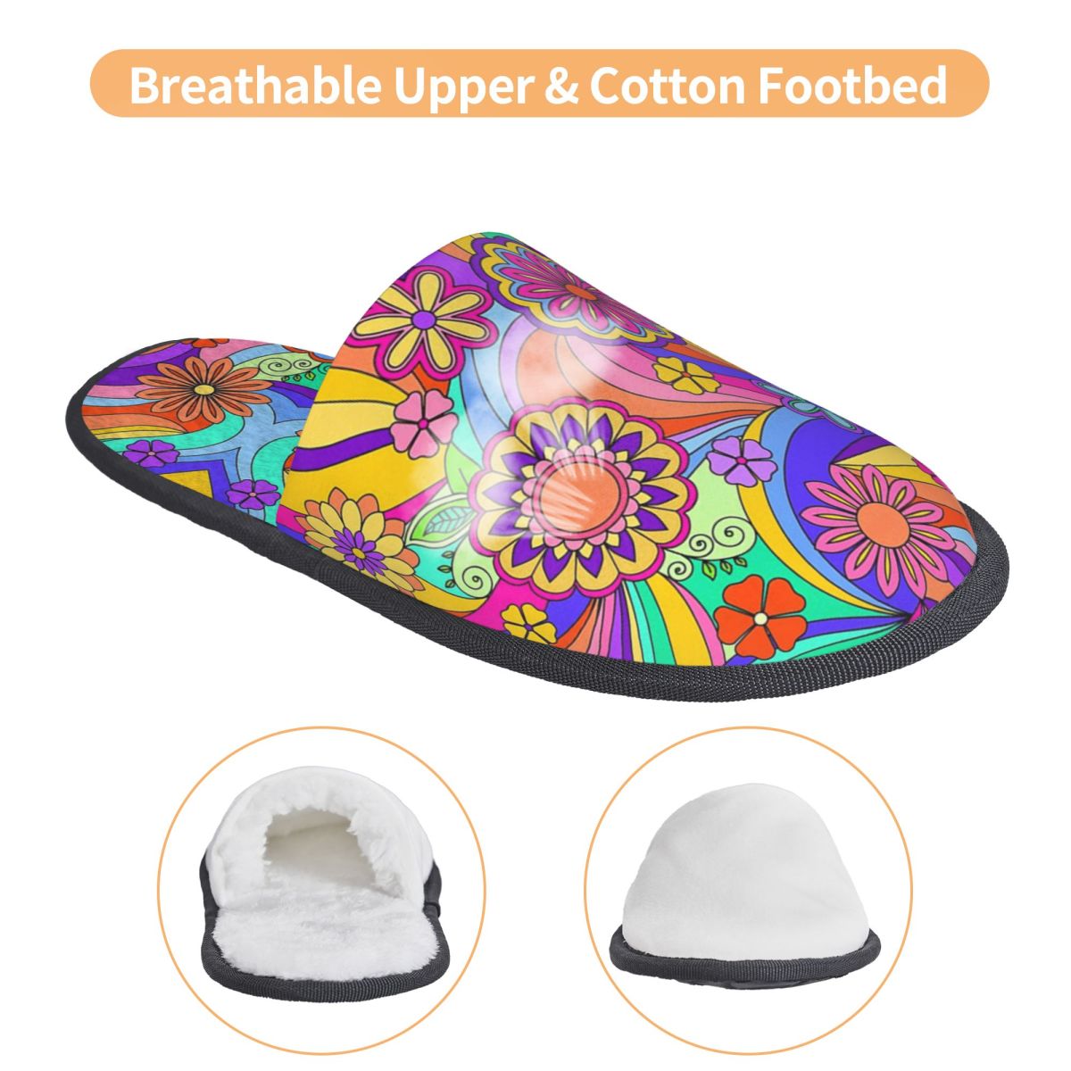 Sandal Rumah Wanita Motif Bung - Insole Memory Foam ulasan dan harga