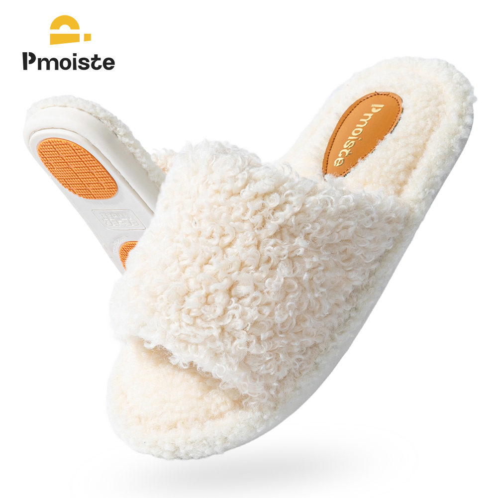 Pmoiste Sandal Rumah Fuzzy Wan - Insole Memory Foam ulasan dan harga