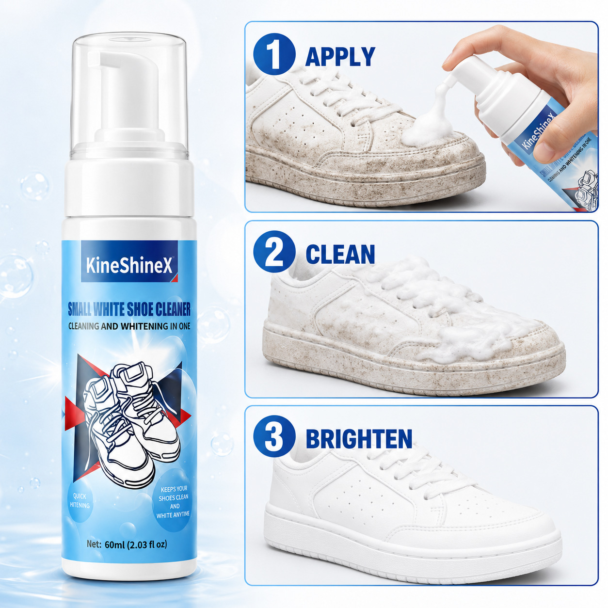 Kit Pembersih Sepatu Gihen, Pe - Sneaker Care Foam ulasan dan harga