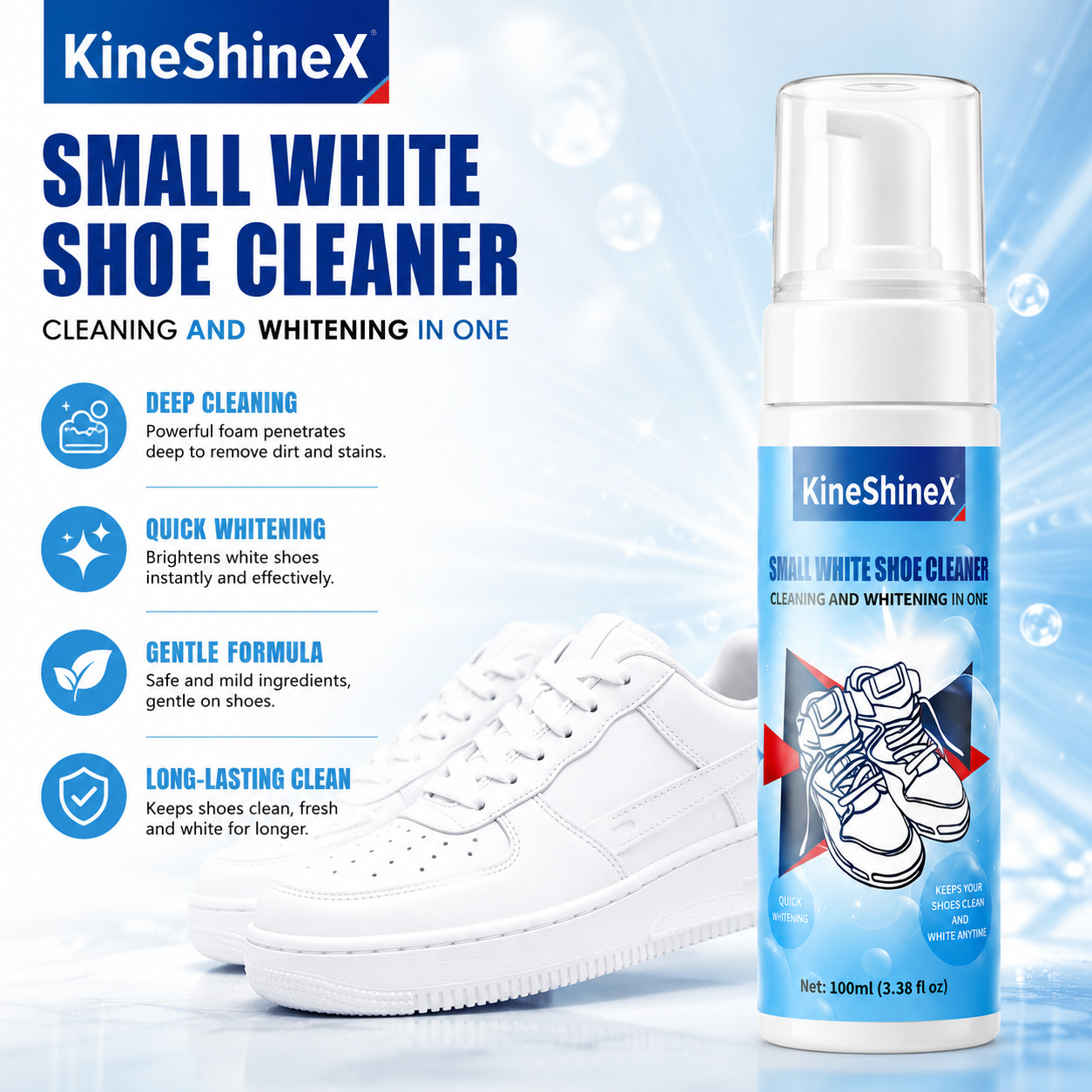 Kit Pembersih Sepatu Gihen, Pe - Sneaker Care Foam ulasan dan harga